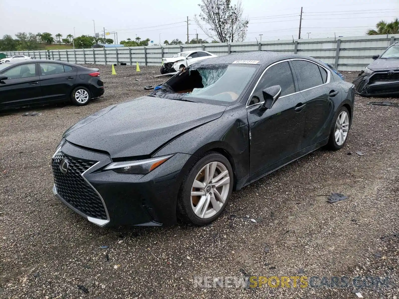 2 Photograph of a damaged car JTHAA1D28M5109994 LEXUS IS 2021