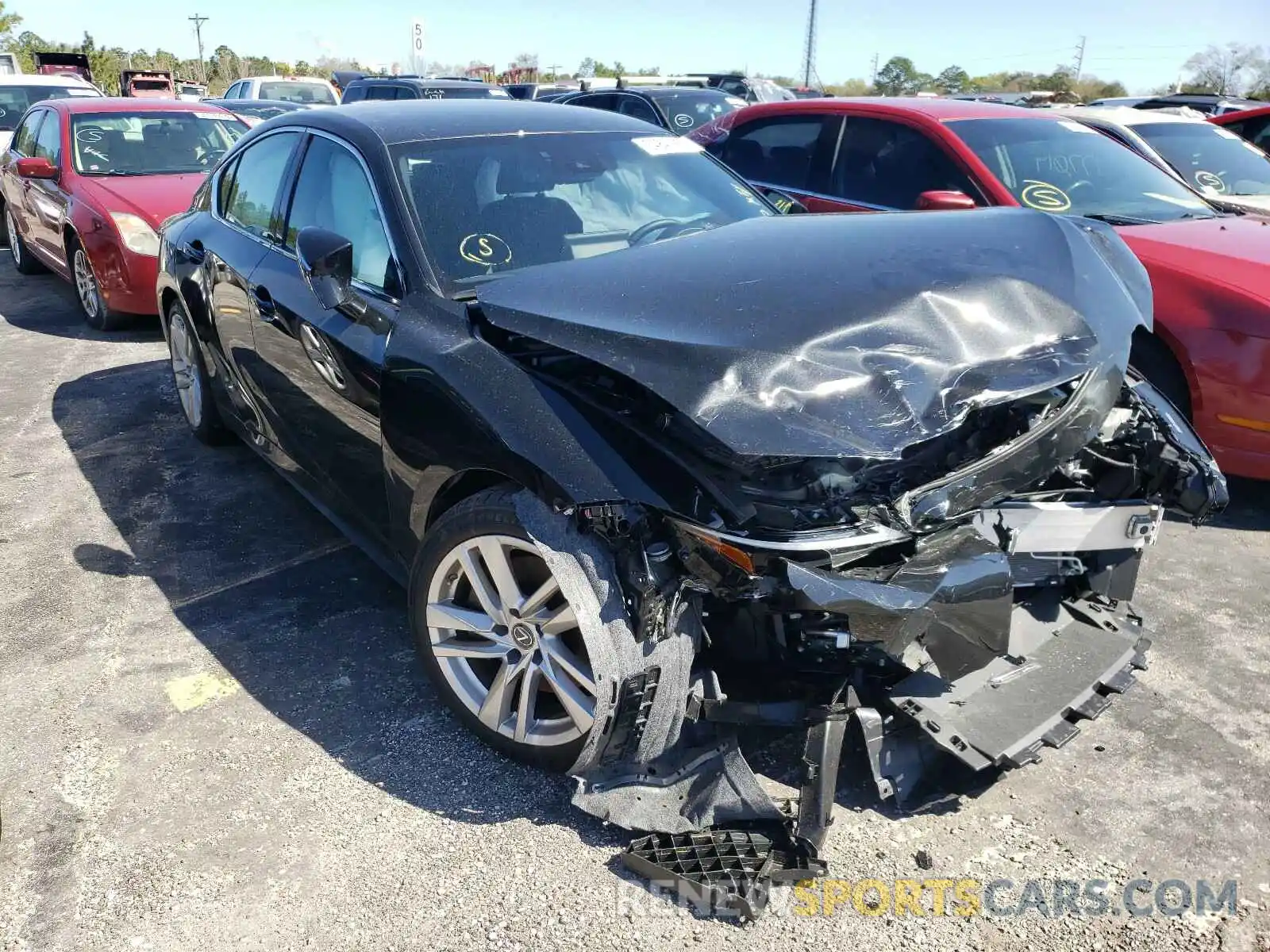 1 Photograph of a damaged car JTHAA1D28M5110983 LEXUS IS 2021