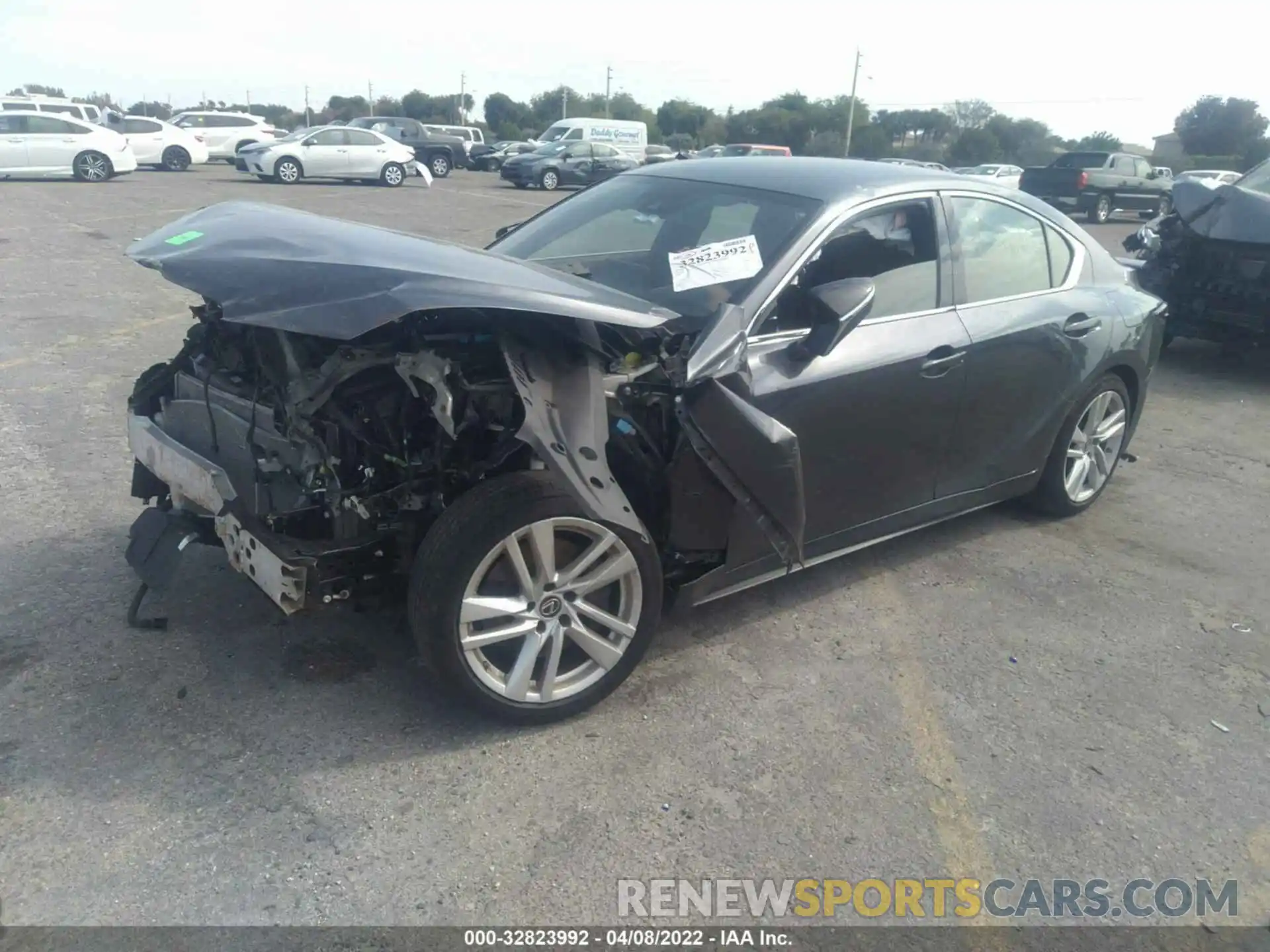 2 Photograph of a damaged car JTHAA1D28M5111387 LEXUS IS 2021