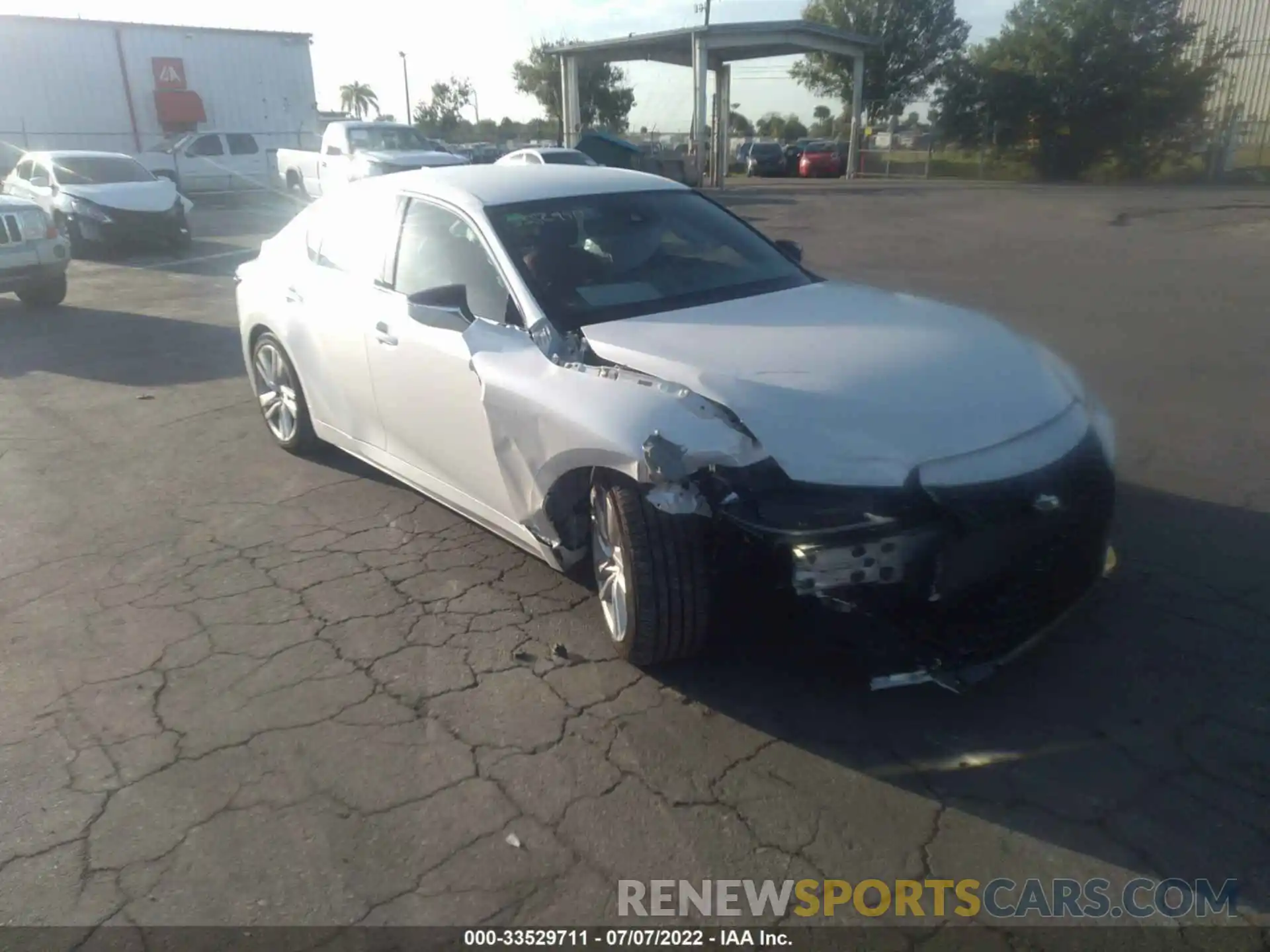 1 Photograph of a damaged car JTHAA1D28M5115293 LEXUS IS 2021