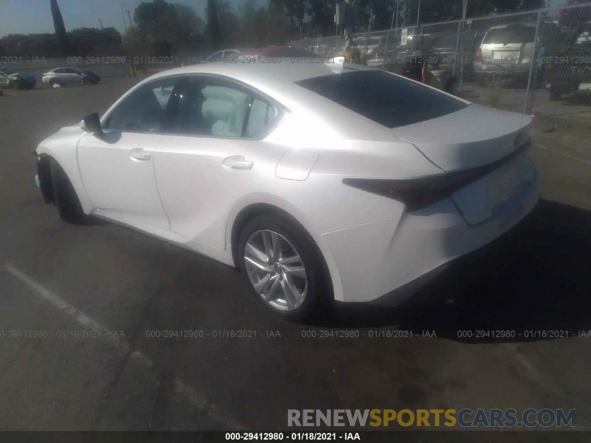 3 Photograph of a damaged car JTHAA1D29M5110524 LEXUS IS 2021