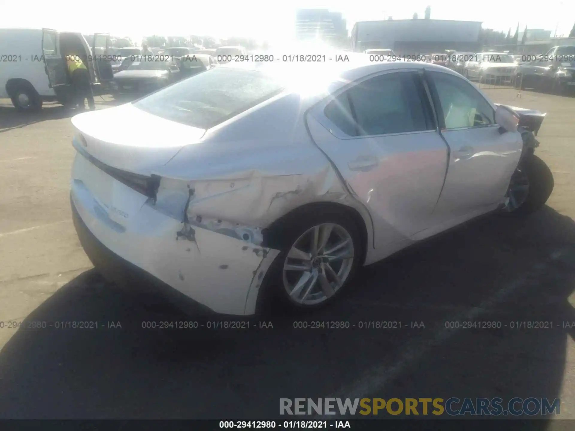 4 Photograph of a damaged car JTHAA1D29M5110524 LEXUS IS 2021