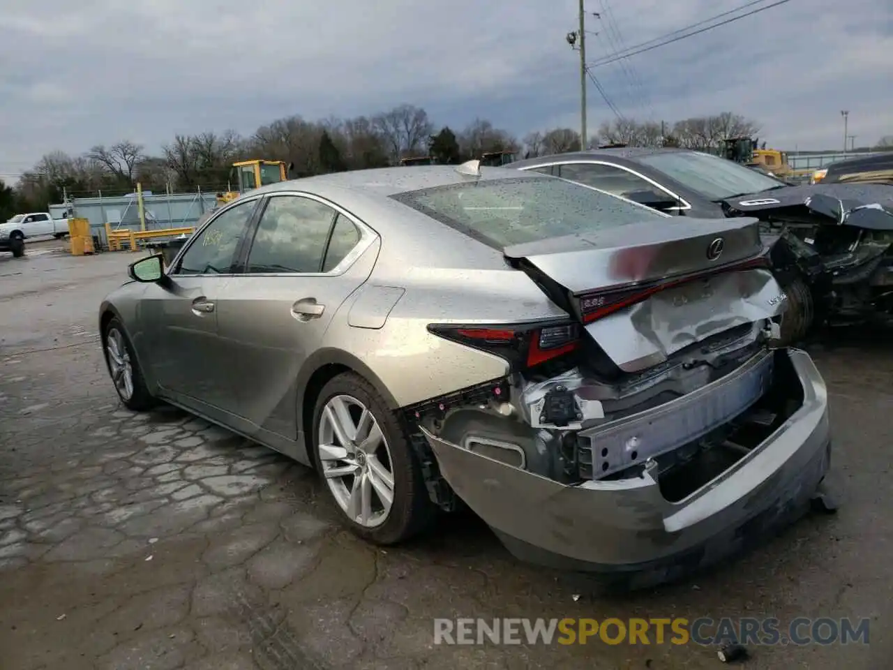 3 Photograph of a damaged car JTHAA1D29M5110877 LEXUS IS 2021