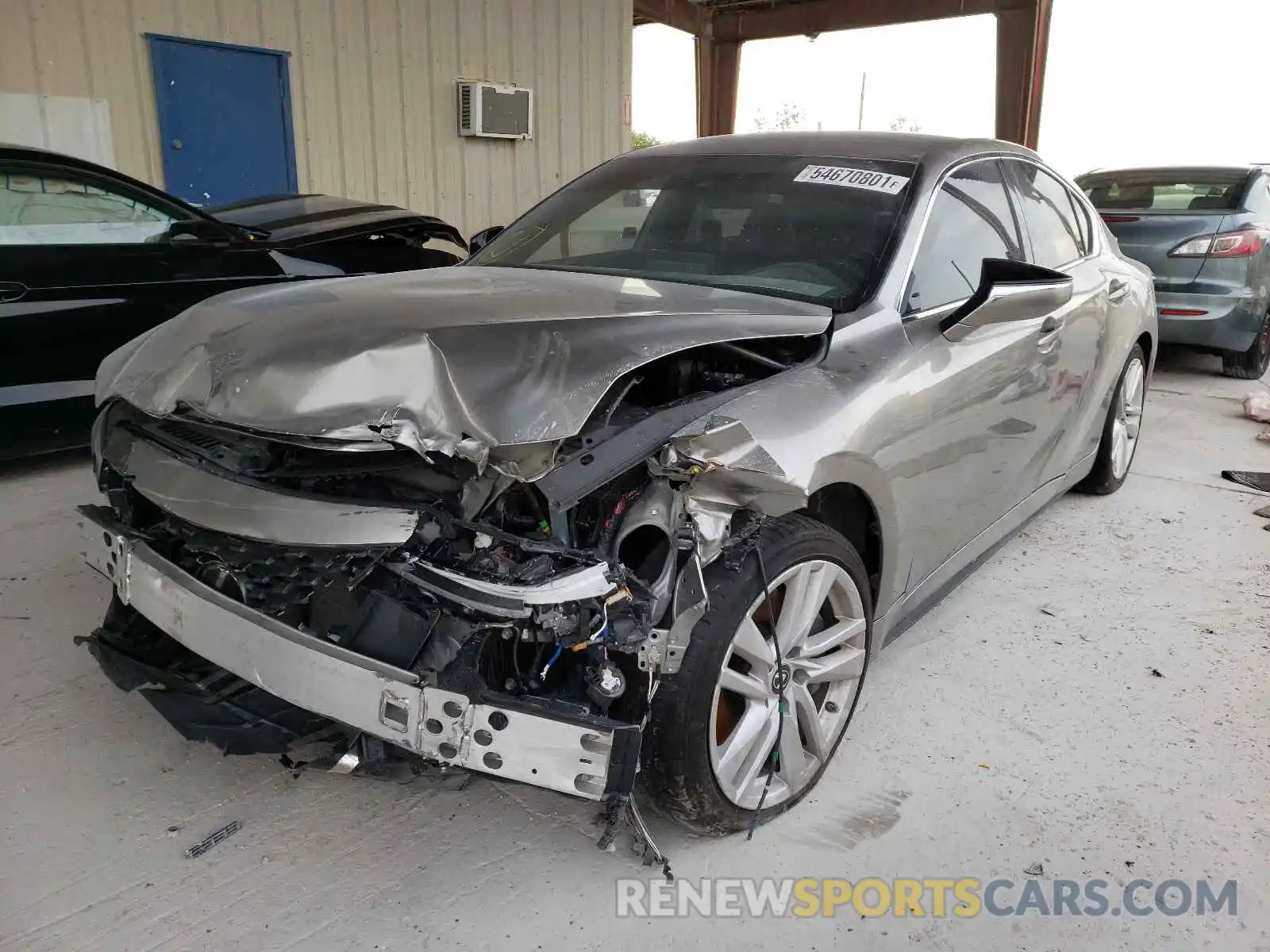 2 Photograph of a damaged car JTHAA1D29M5112595 LEXUS IS 2021