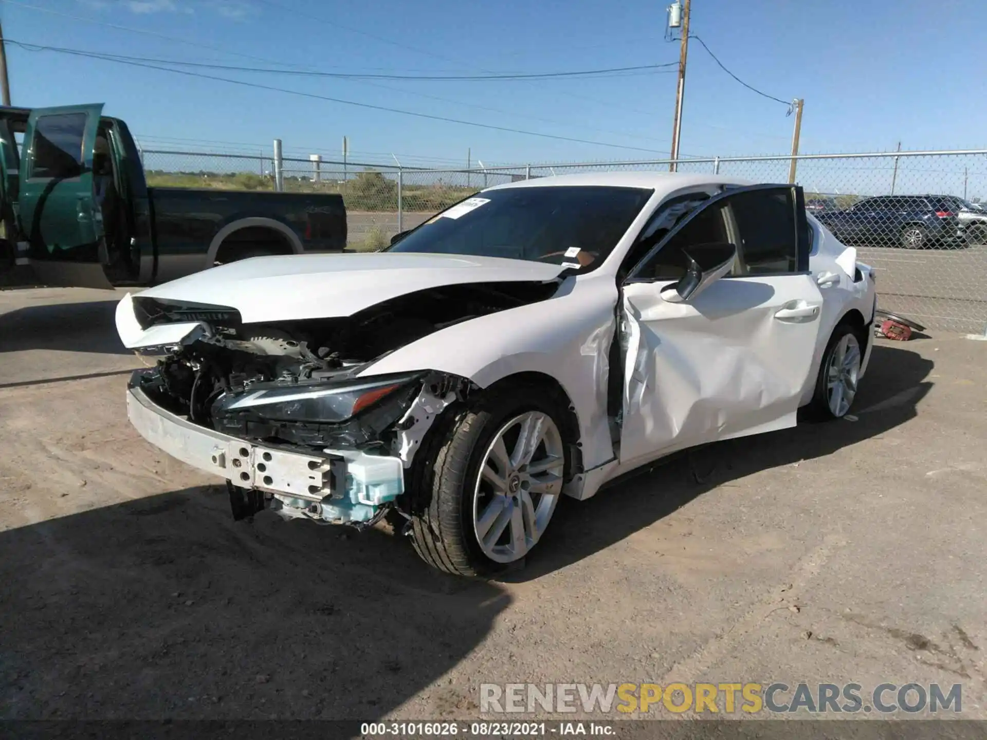 2 Photograph of a damaged car JTHAA1D29M5113052 LEXUS IS 2021