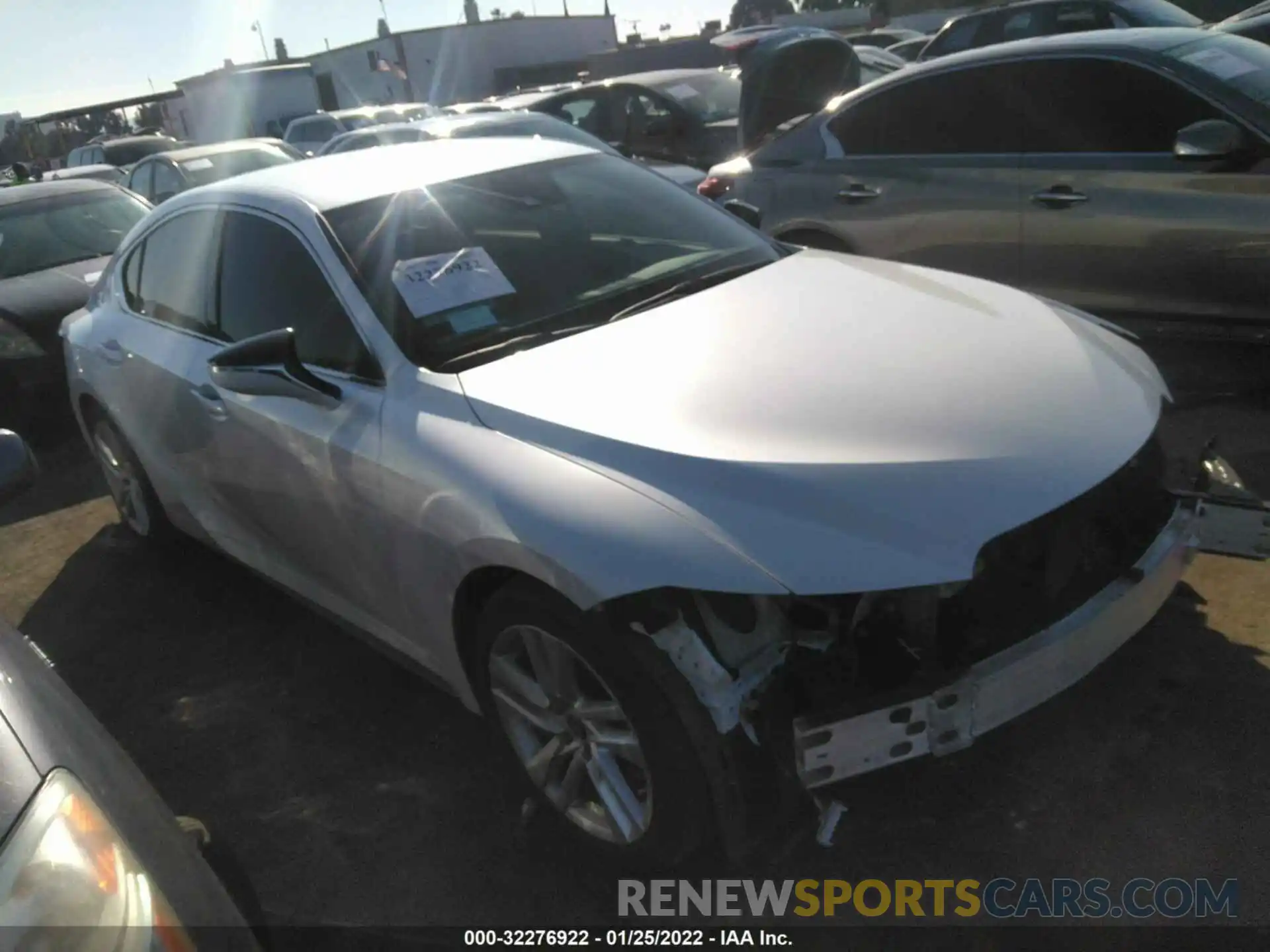 1 Photograph of a damaged car JTHAA1D29M5116422 LEXUS IS 2021