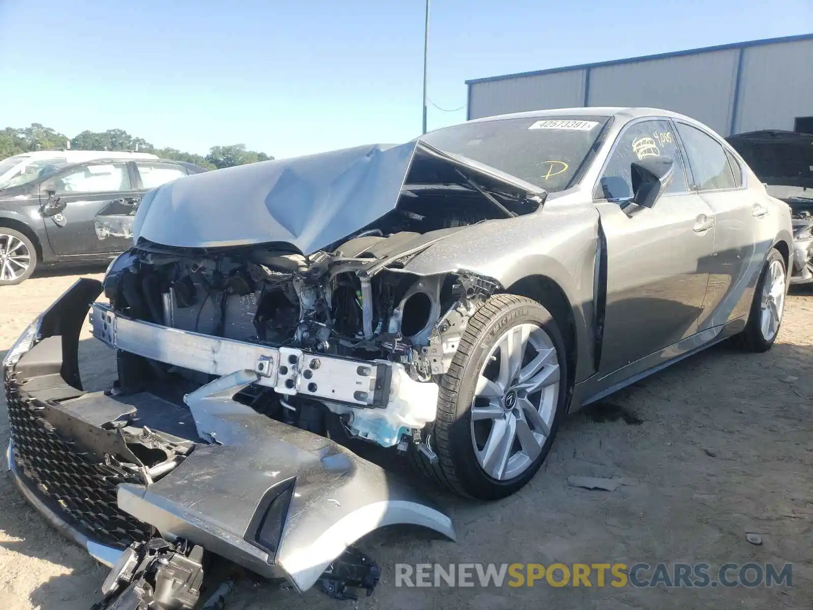 2 Photograph of a damaged car JTHAA1D2XM5109818 LEXUS IS 2021