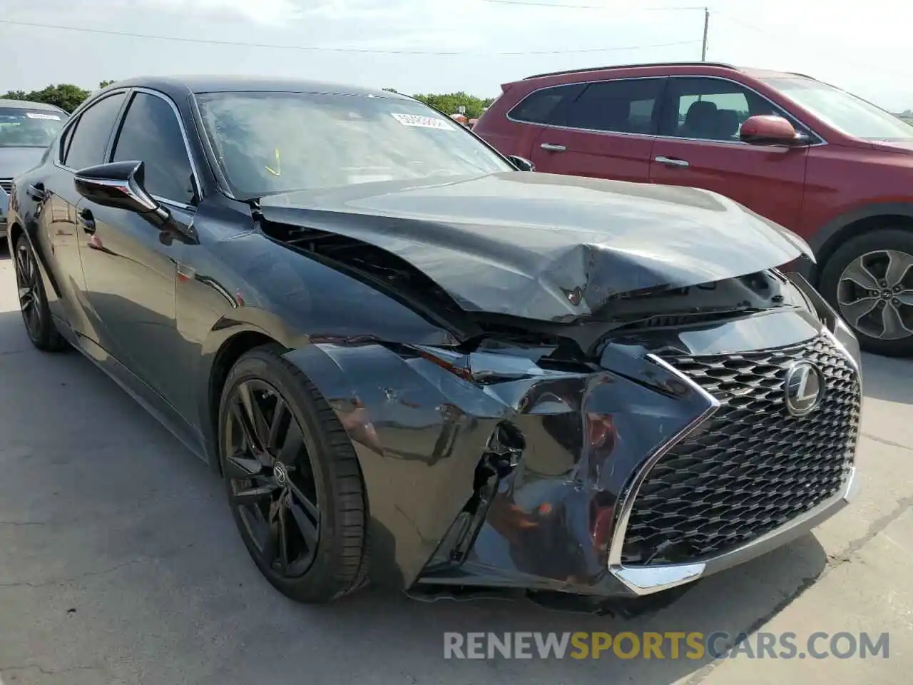 1 Photograph of a damaged car JTHAA1D2XM5110869 LEXUS IS 2021