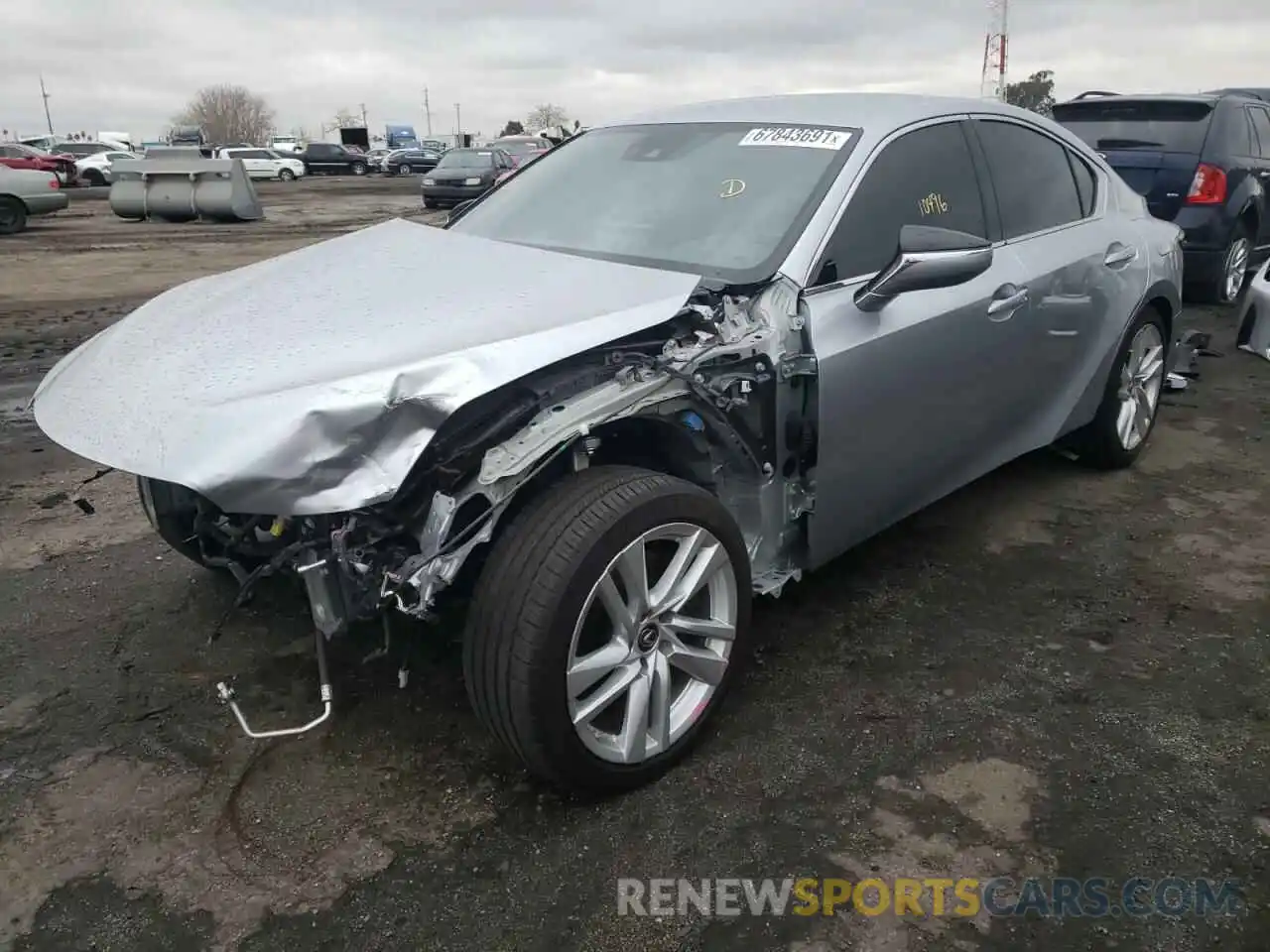 2 Photograph of a damaged car JTHAA1D2XM5113268 LEXUS IS 2021