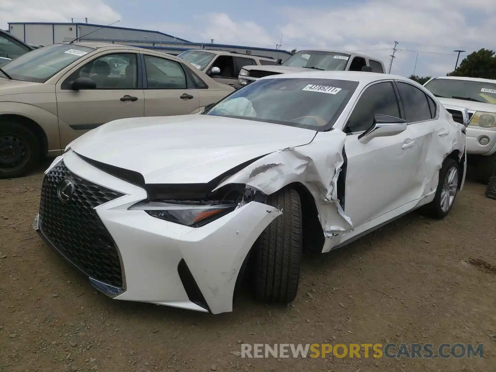 2 Photograph of a damaged car JTHAA1D2XM5113447 LEXUS IS 2021