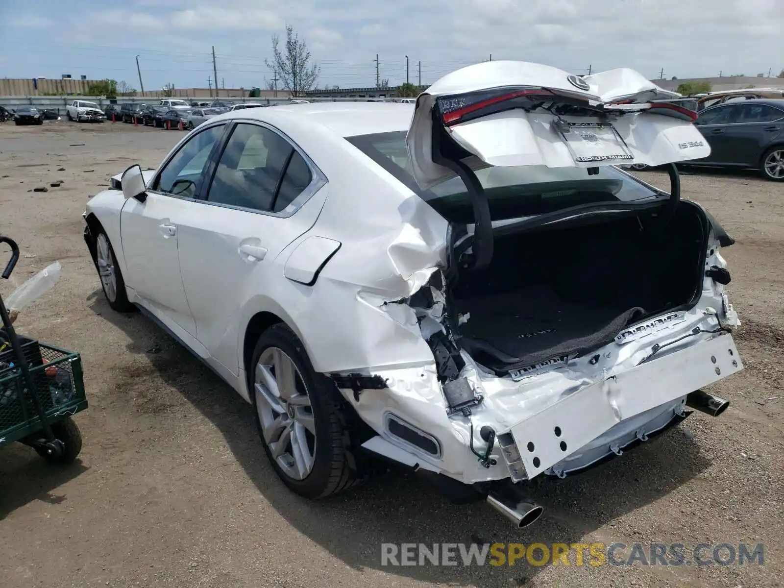 3 Photograph of a damaged car JTHAA1D2XM5113755 LEXUS IS 2021