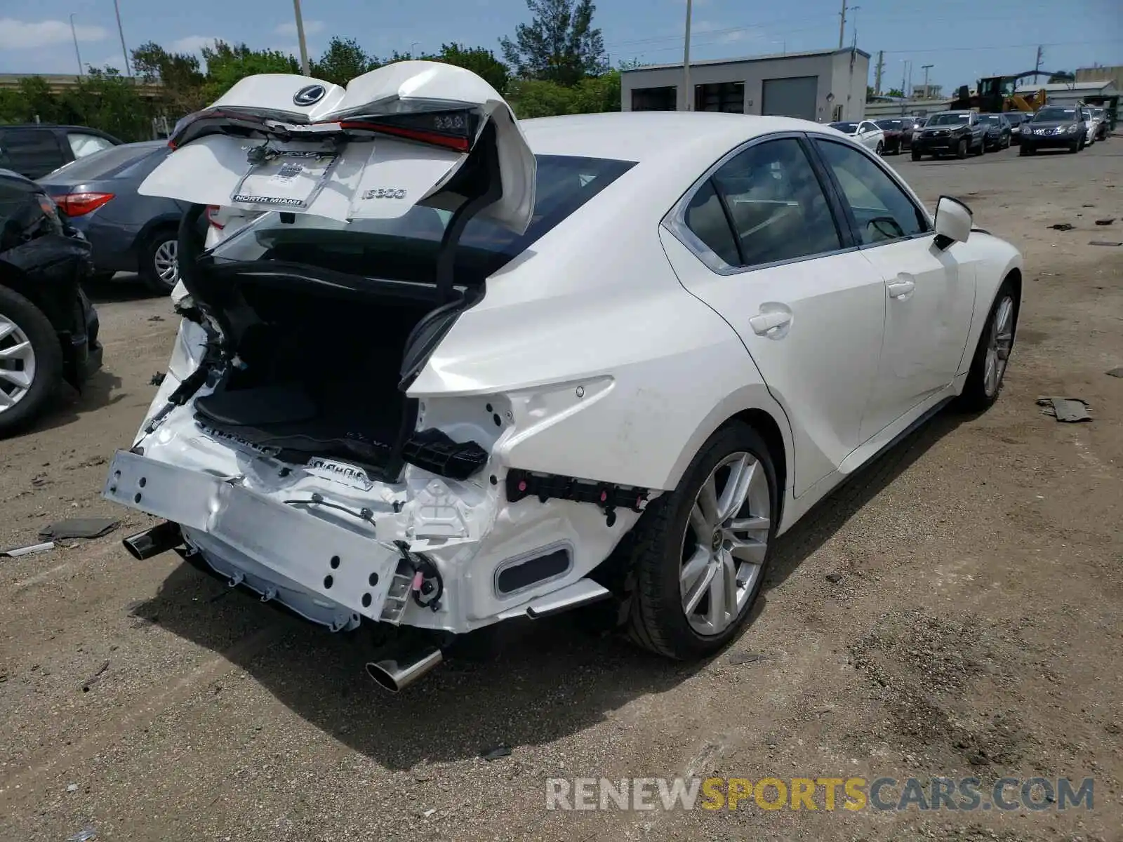 4 Photograph of a damaged car JTHAA1D2XM5113755 LEXUS IS 2021