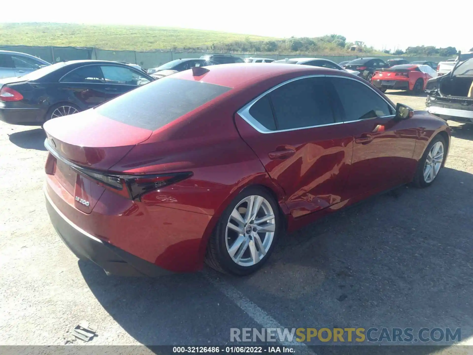 4 Photograph of a damaged car JTHAA1D2XM5115120 LEXUS IS 2021