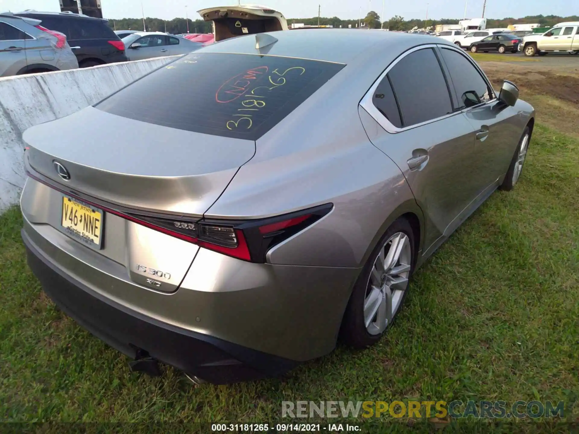 4 Photograph of a damaged car JTHC81F20M5045435 LEXUS IS 2021