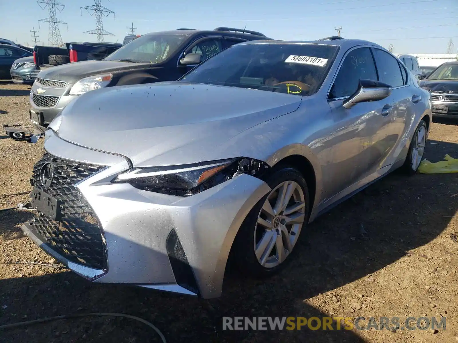 2 Photograph of a damaged car JTHC81F20M5046214 LEXUS IS 2021