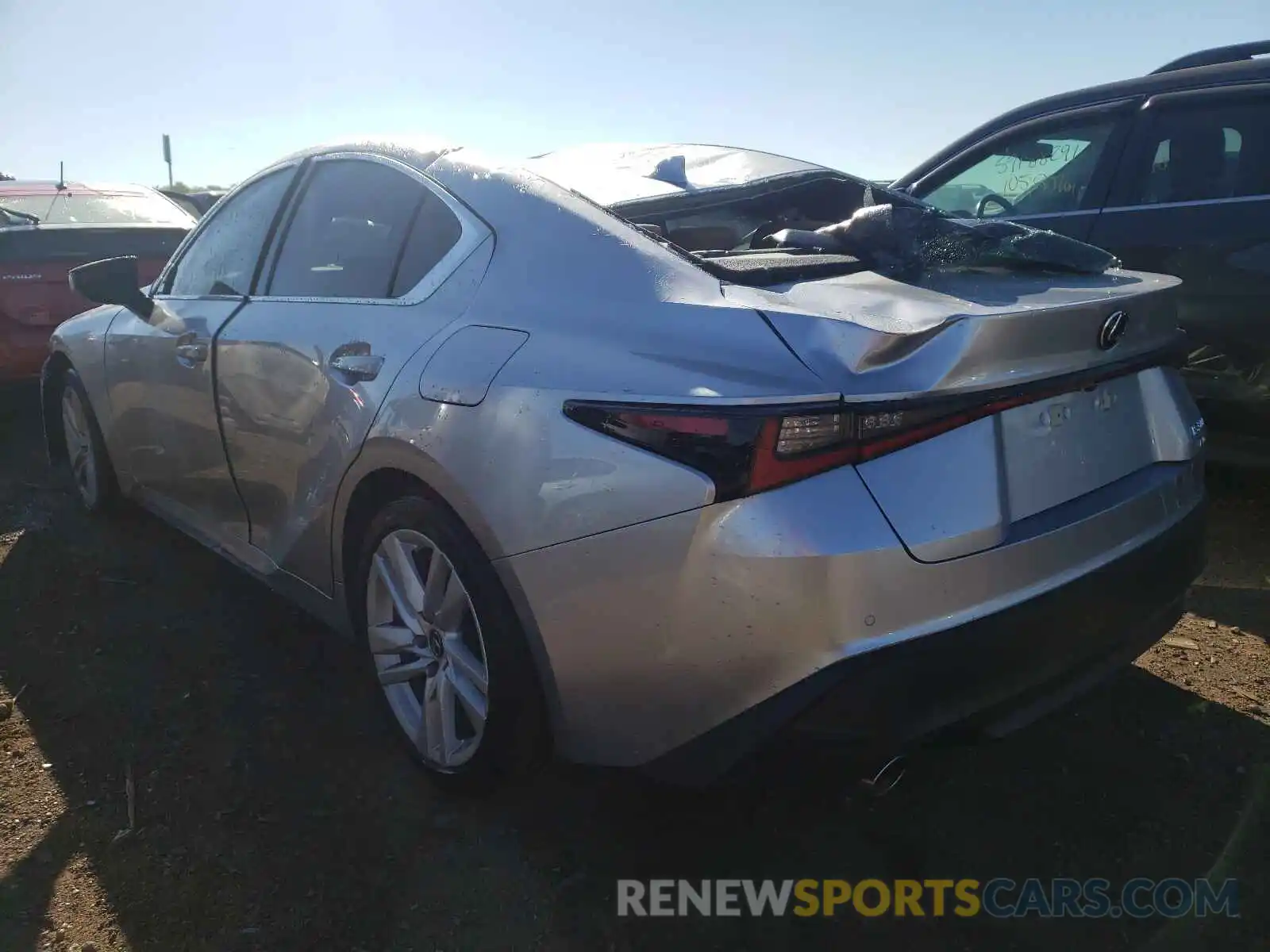 3 Photograph of a damaged car JTHC81F20M5046214 LEXUS IS 2021