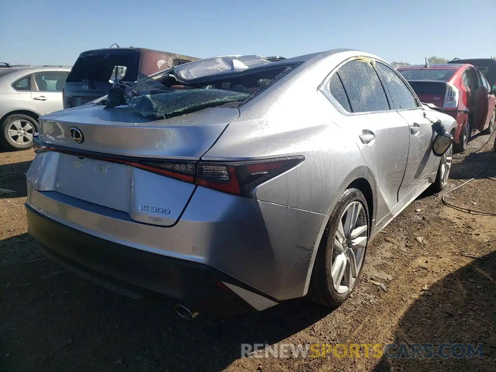 4 Photograph of a damaged car JTHC81F20M5046214 LEXUS IS 2021