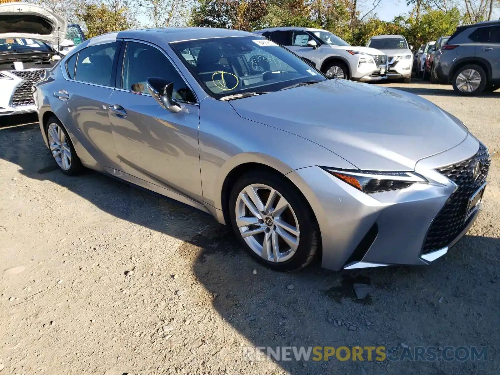 1 Photograph of a damaged car JTHC81F21M5043824 LEXUS IS 2021