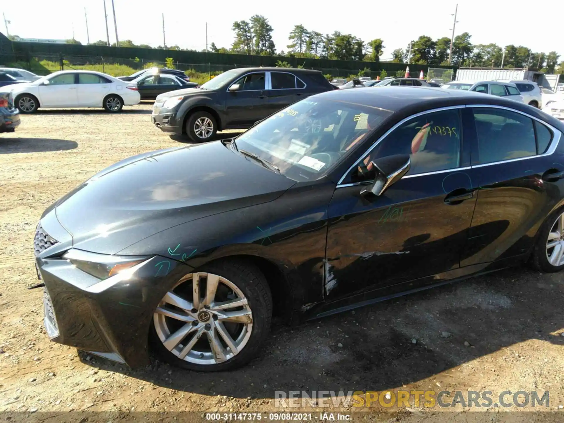 6 Photograph of a damaged car JTHC81F23M5043372 LEXUS IS 2021