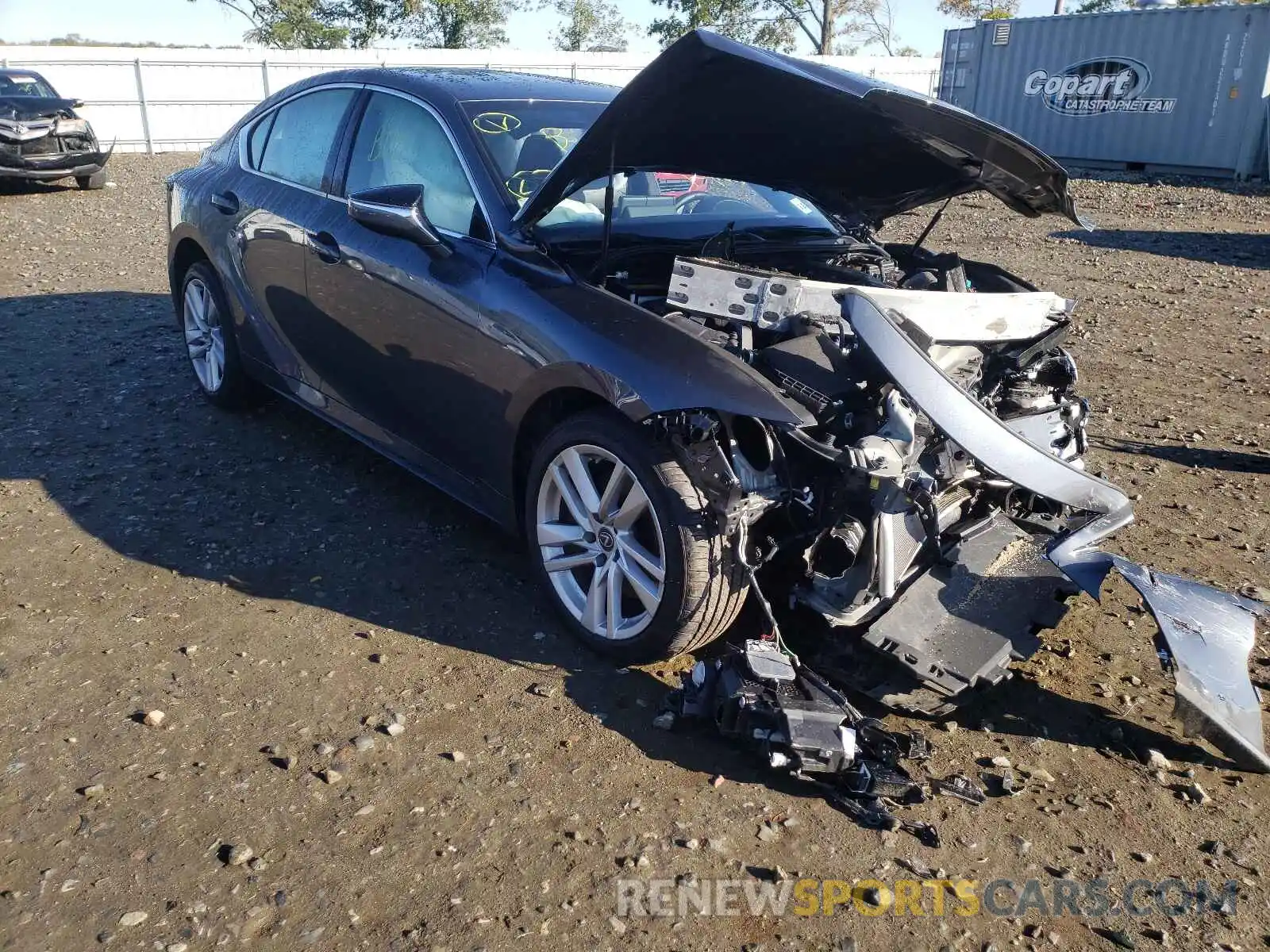 1 Photograph of a damaged car JTHC81F23M5044747 LEXUS IS 2021