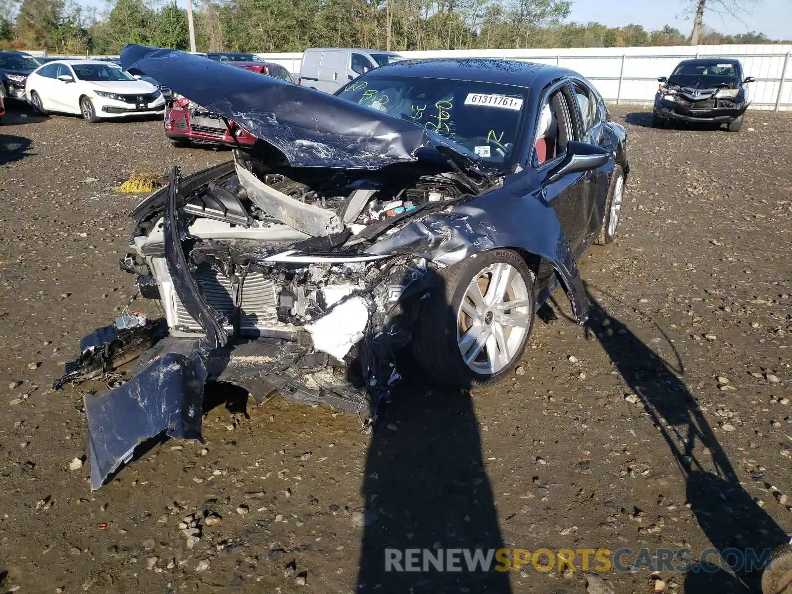 2 Photograph of a damaged car JTHC81F23M5044747 LEXUS IS 2021