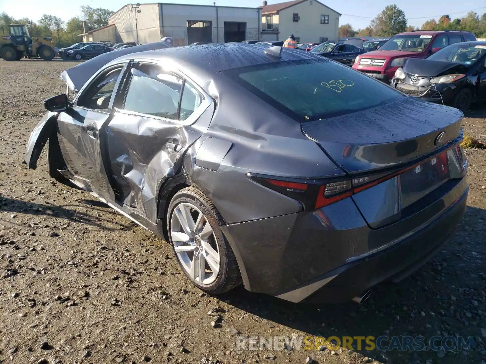 3 Photograph of a damaged car JTHC81F23M5044747 LEXUS IS 2021