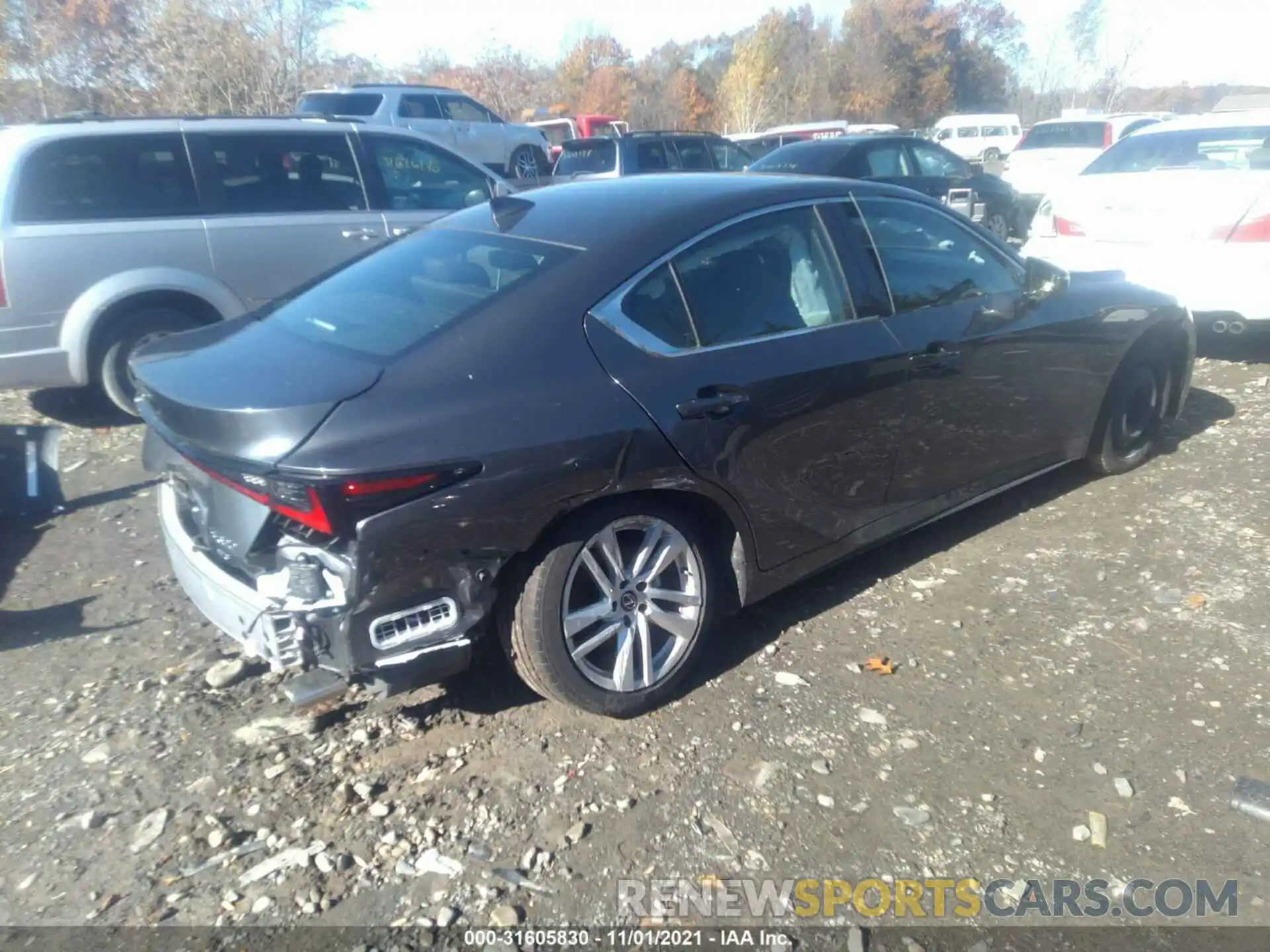 4 Photograph of a damaged car JTHC81F23M5046174 LEXUS IS 2021