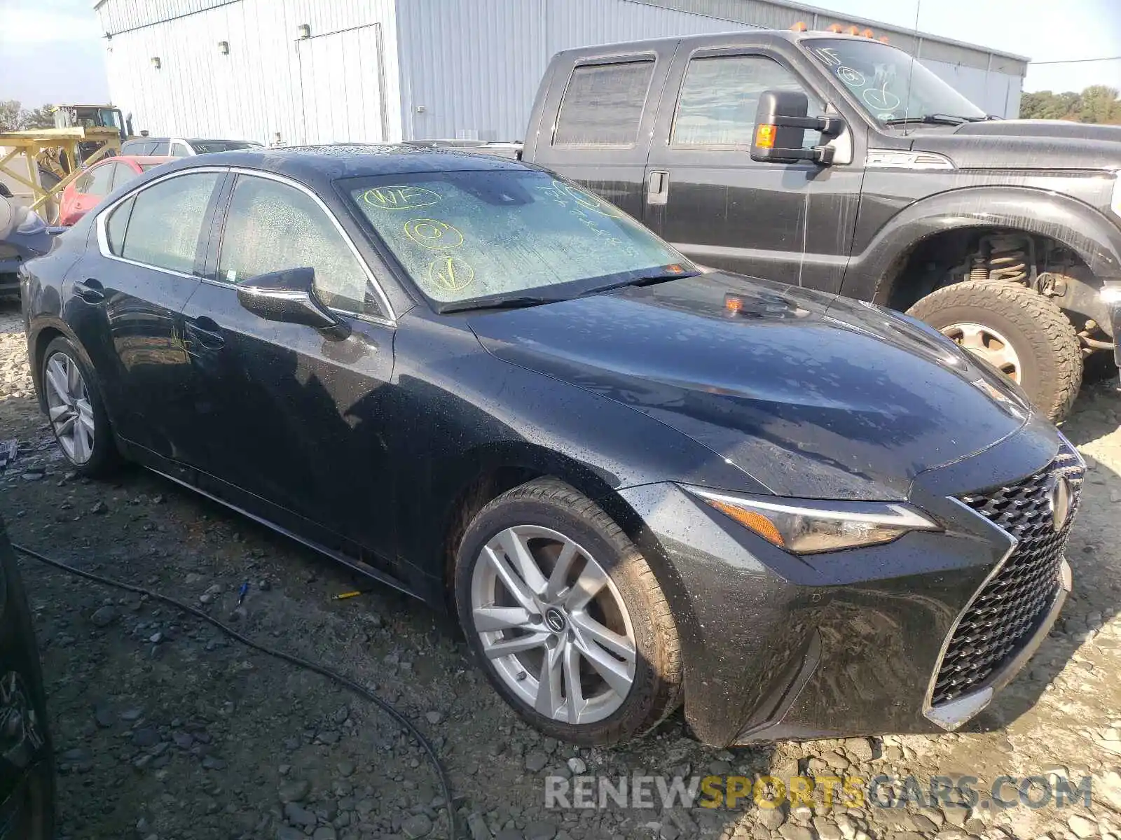 1 Photograph of a damaged car JTHC81F24M5043607 LEXUS IS 2021