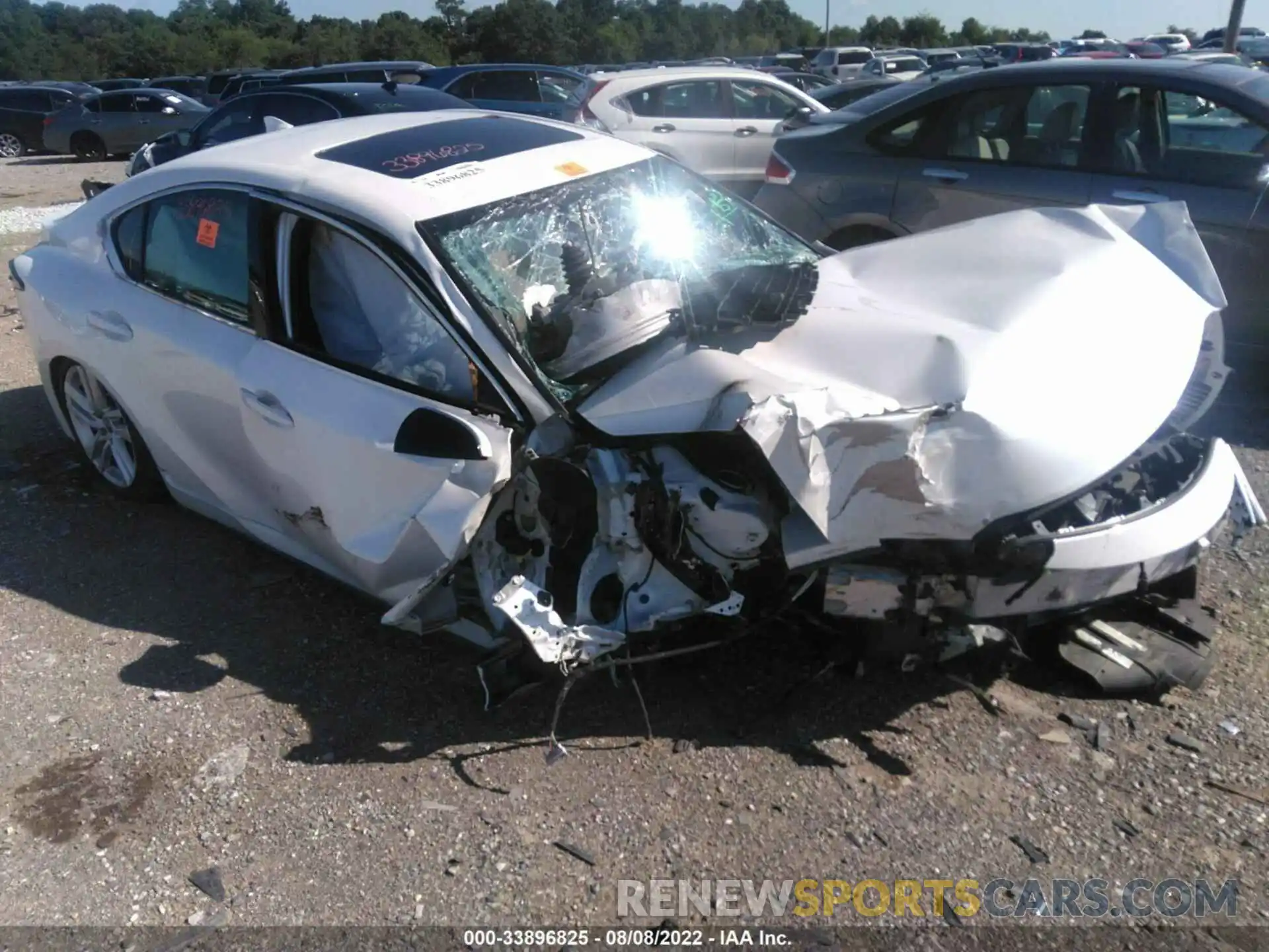 1 Photograph of a damaged car JTHC81F24M5043736 LEXUS IS 2021