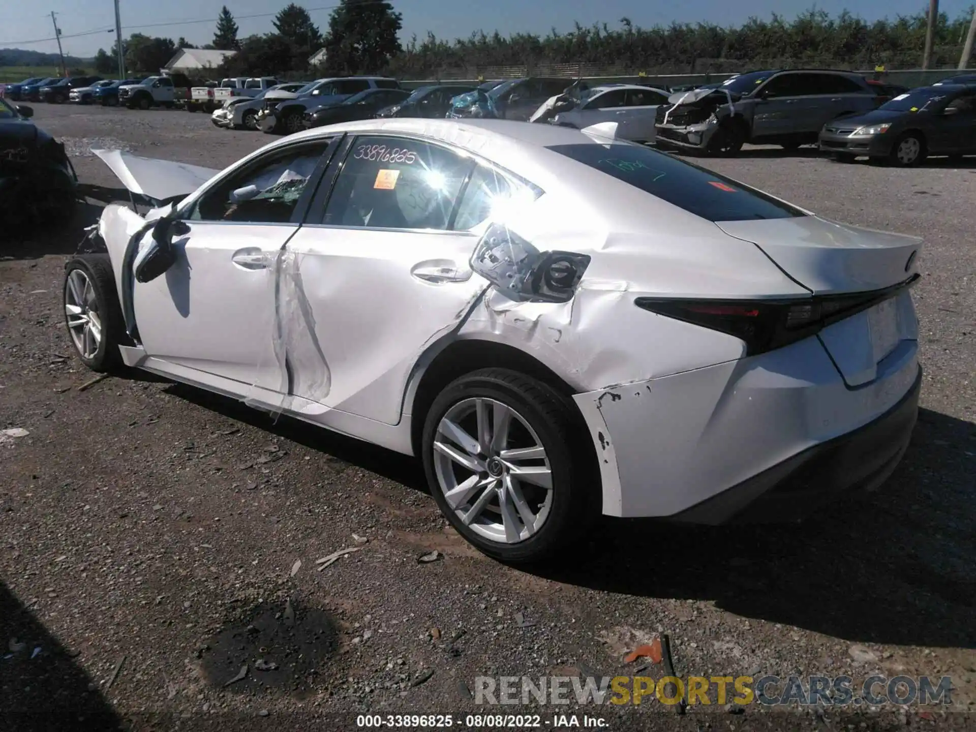 3 Photograph of a damaged car JTHC81F24M5043736 LEXUS IS 2021