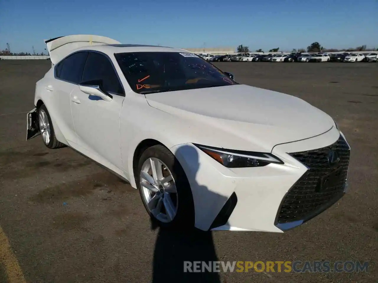 1 Photograph of a damaged car JTHC81F24M5046863 LEXUS IS 2021