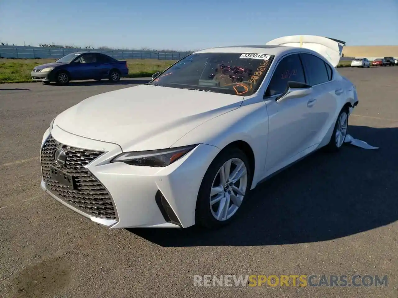 2 Photograph of a damaged car JTHC81F24M5046863 LEXUS IS 2021