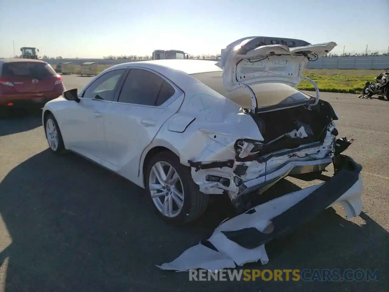 3 Photograph of a damaged car JTHC81F24M5046863 LEXUS IS 2021