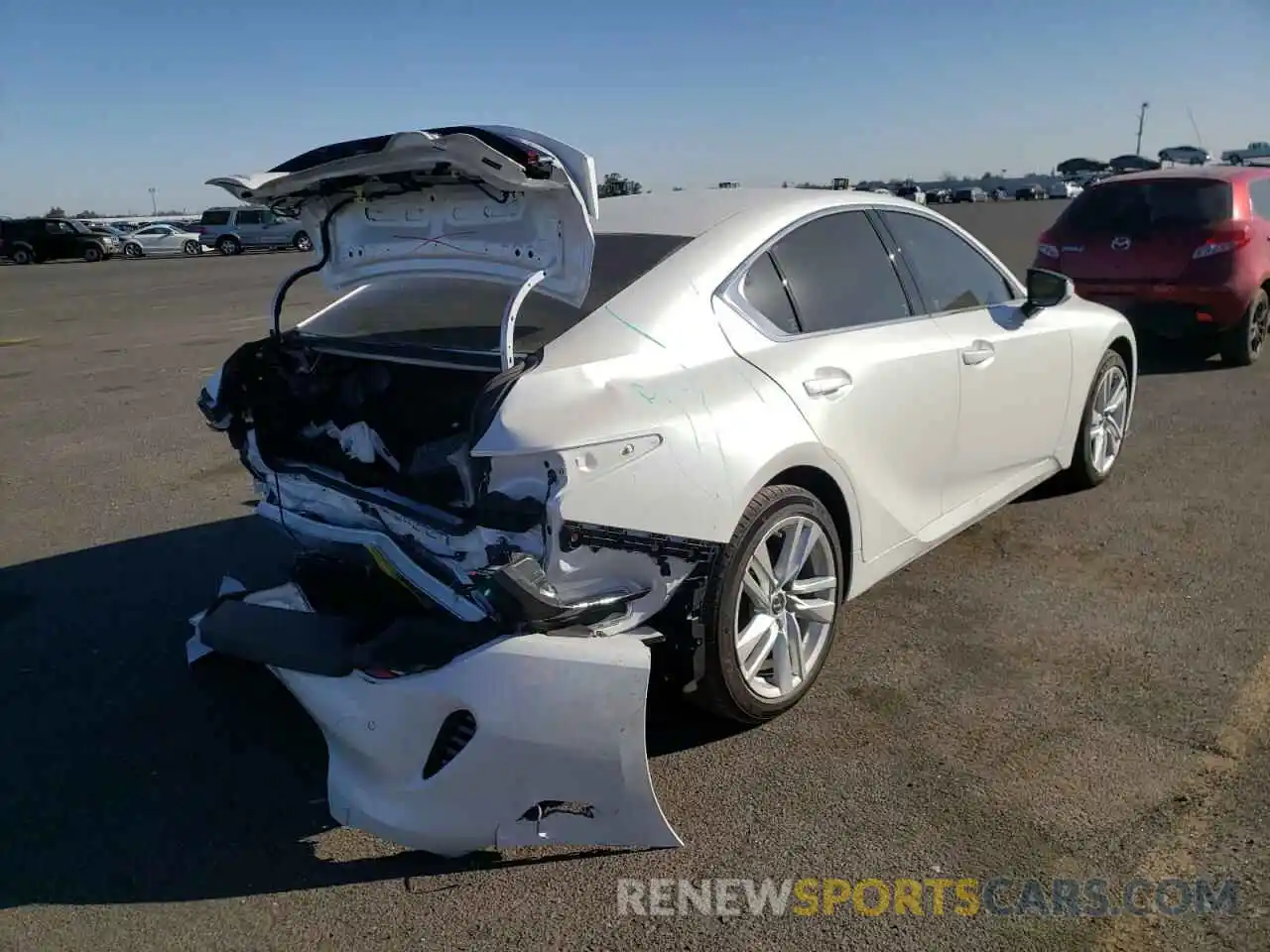 4 Photograph of a damaged car JTHC81F24M5046863 LEXUS IS 2021