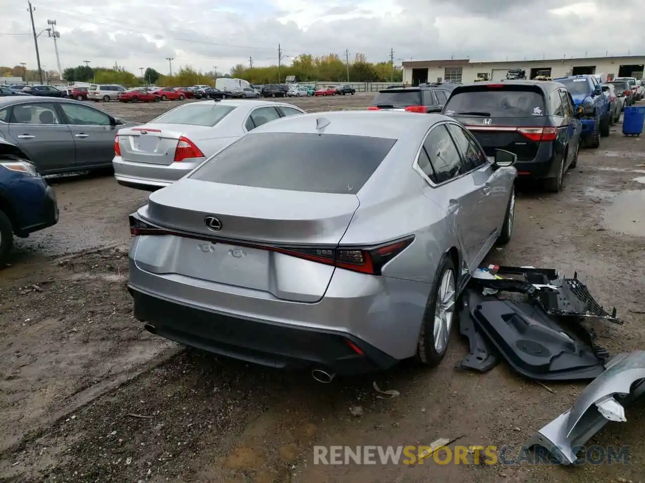 4 Photograph of a damaged car JTHC81F26M5045813 LEXUS IS 2021