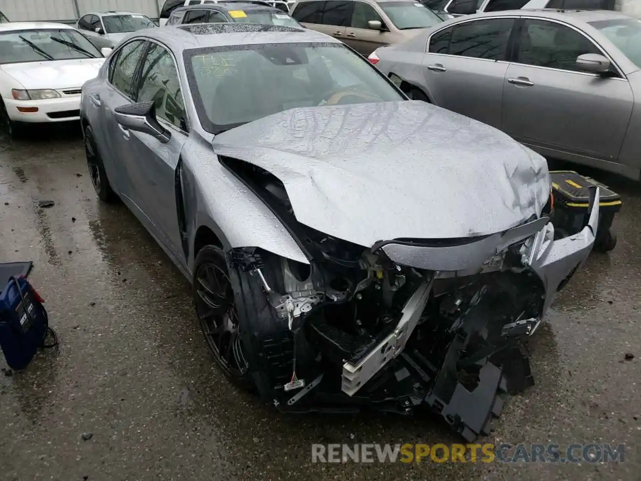 1 Photograph of a damaged car JTHC81F28M5045098 LEXUS IS 2021