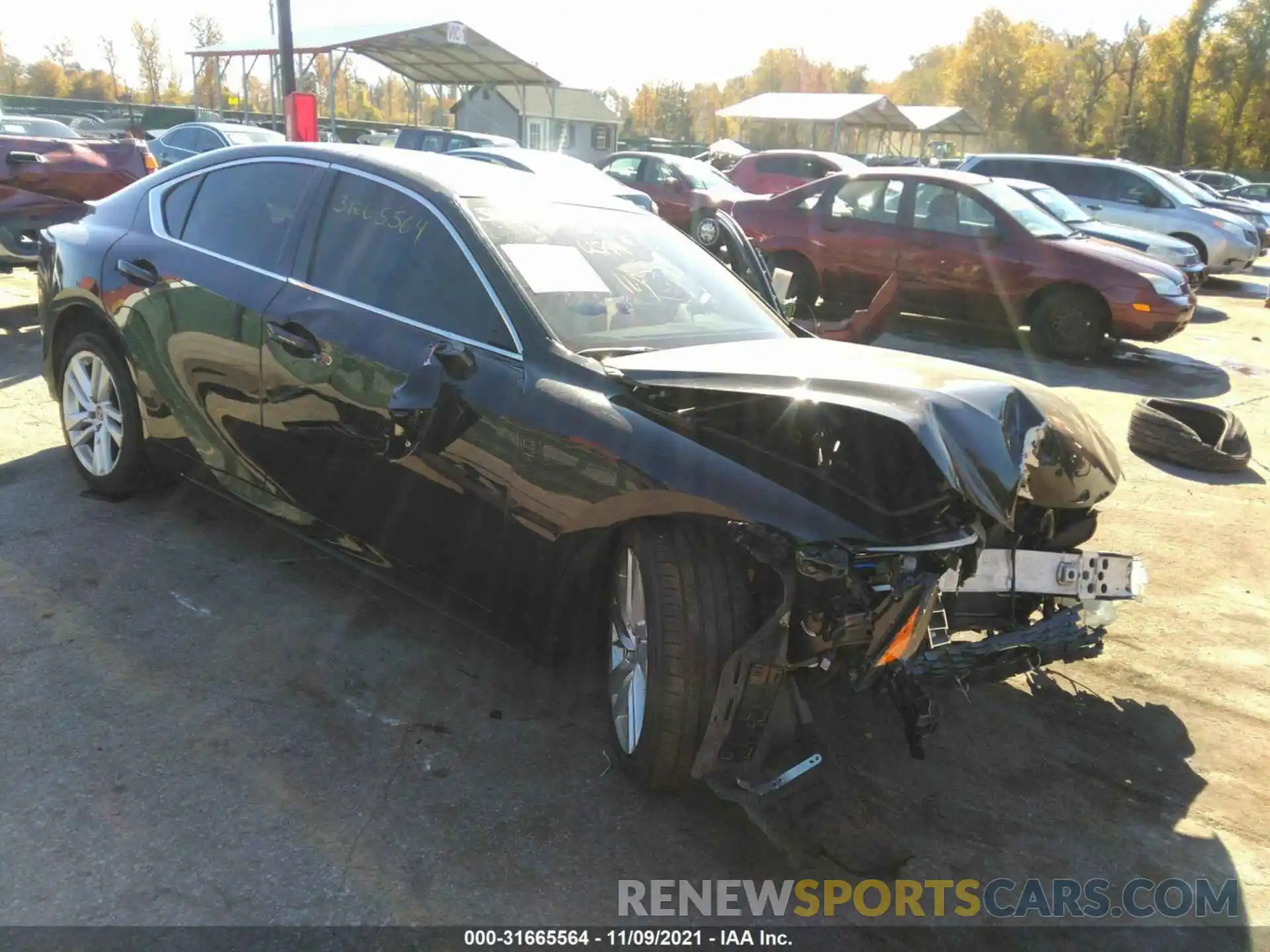 1 Photograph of a damaged car JTHC81F29M5044347 LEXUS IS 2021