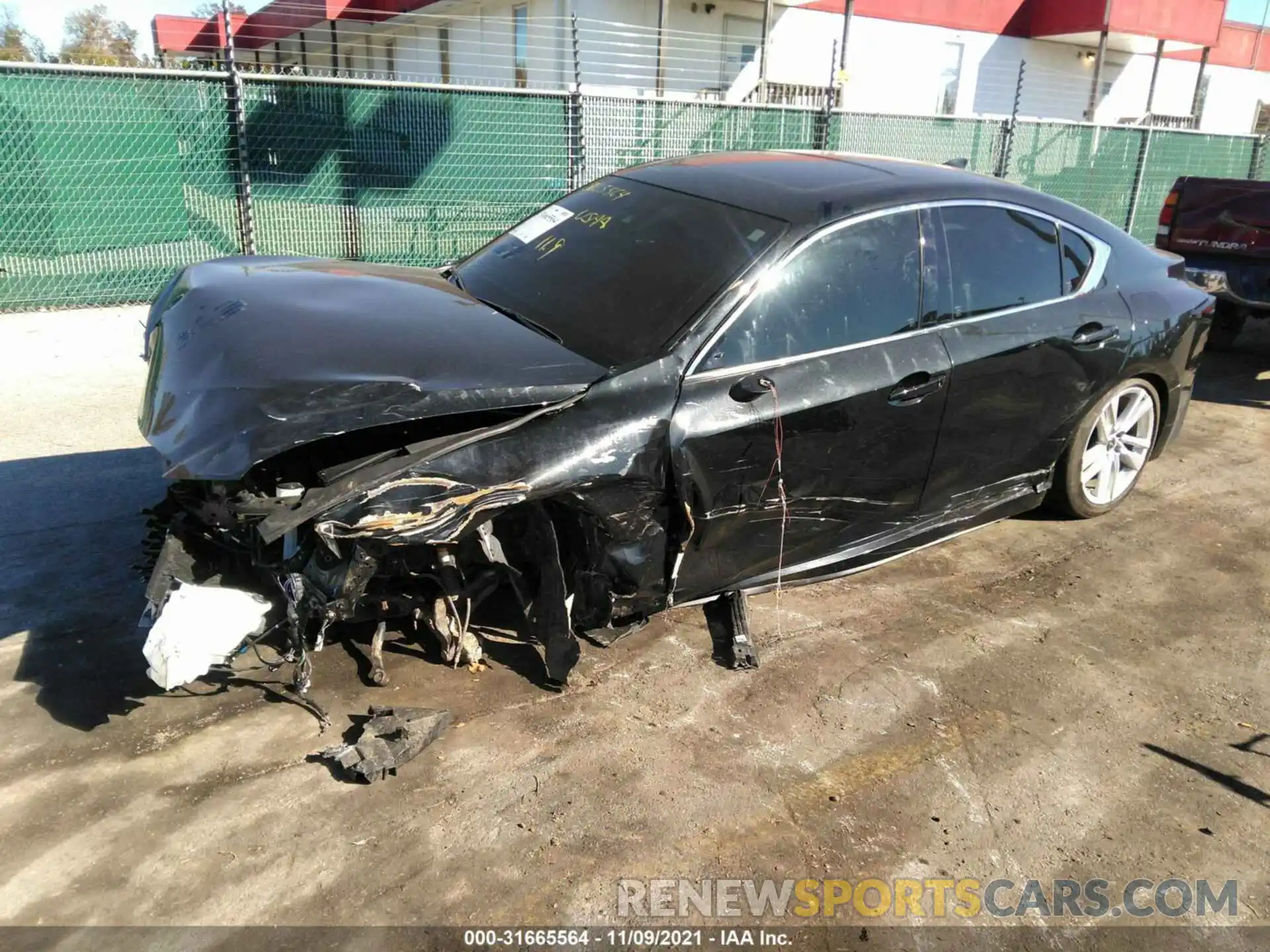 2 Photograph of a damaged car JTHC81F29M5044347 LEXUS IS 2021