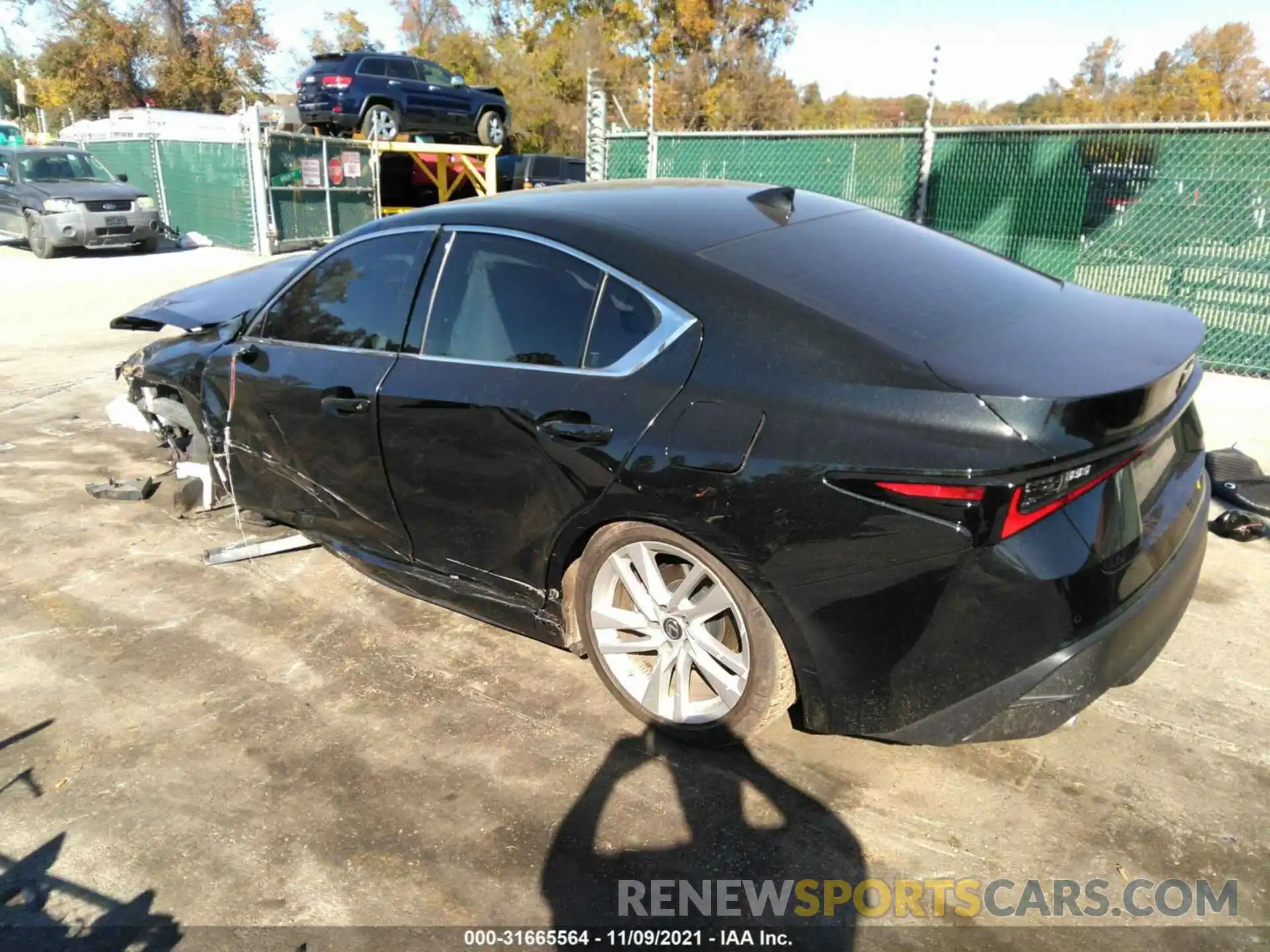 3 Photograph of a damaged car JTHC81F29M5044347 LEXUS IS 2021