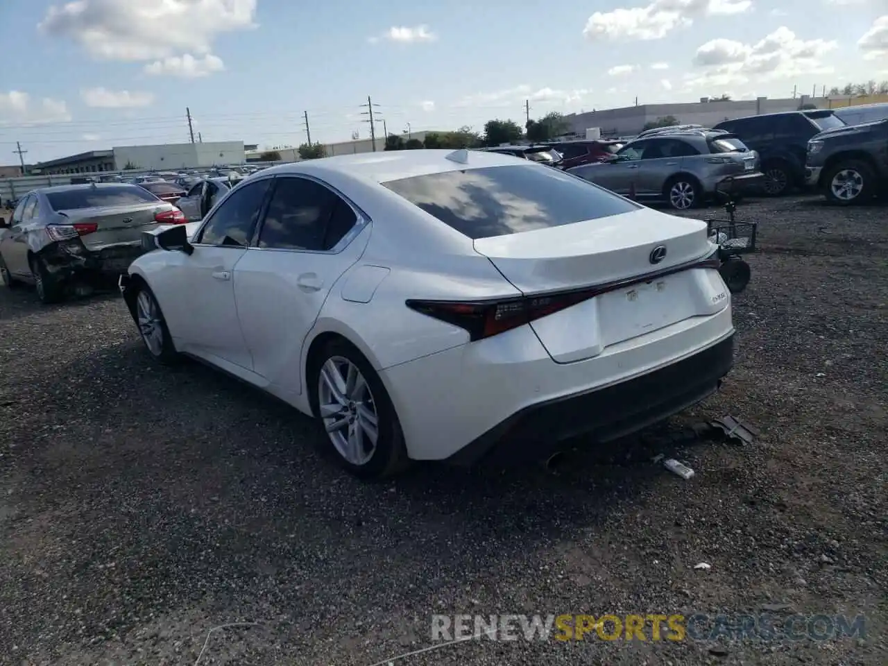 3 Photograph of a damaged car JTHCA1D20M5110260 LEXUS IS 2021