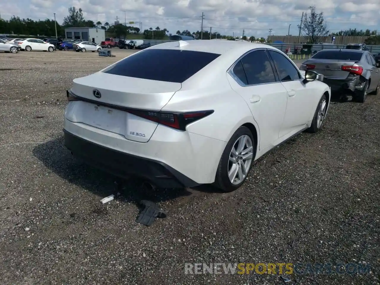 4 Photograph of a damaged car JTHCA1D20M5110260 LEXUS IS 2021