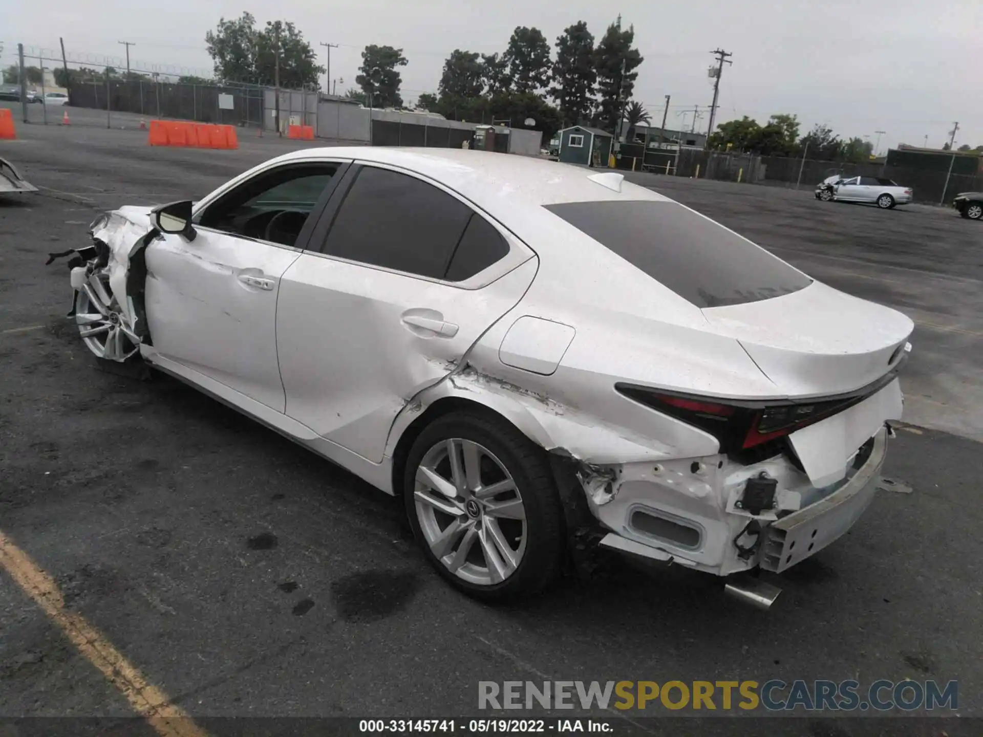 3 Photograph of a damaged car JTHCA1D20M5112364 LEXUS IS 2021