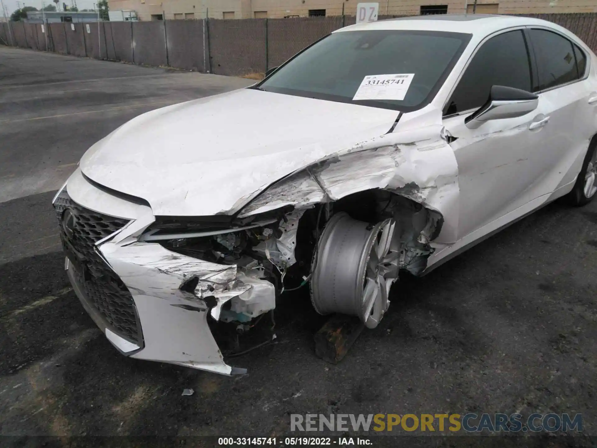 6 Photograph of a damaged car JTHCA1D20M5112364 LEXUS IS 2021