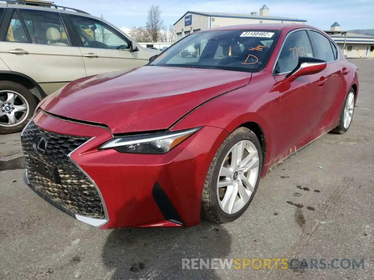 2 Photograph of a damaged car JTHCA1D20M5113563 LEXUS IS 2021