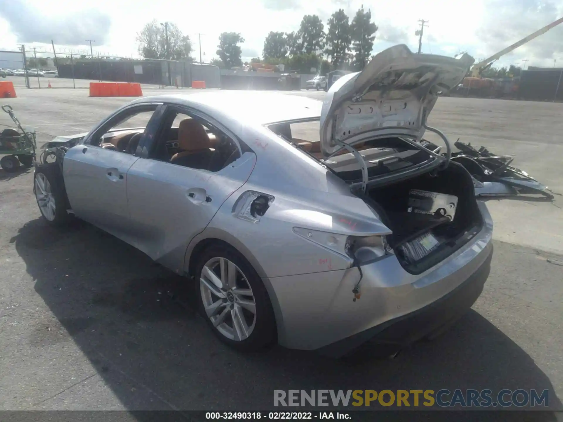 3 Photograph of a damaged car JTHCA1D20M5115586 LEXUS IS 2021