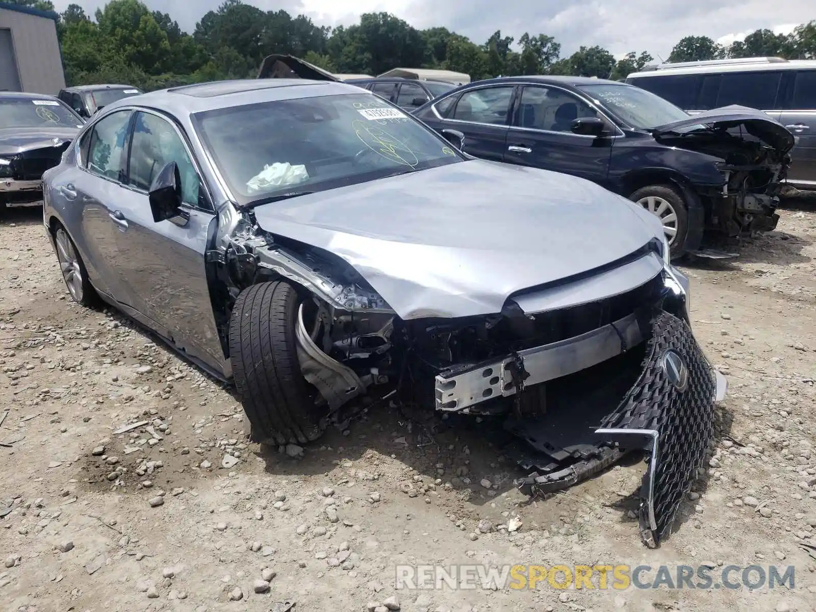 1 Photograph of a damaged car JTHCA1D21M5109375 LEXUS IS 2021