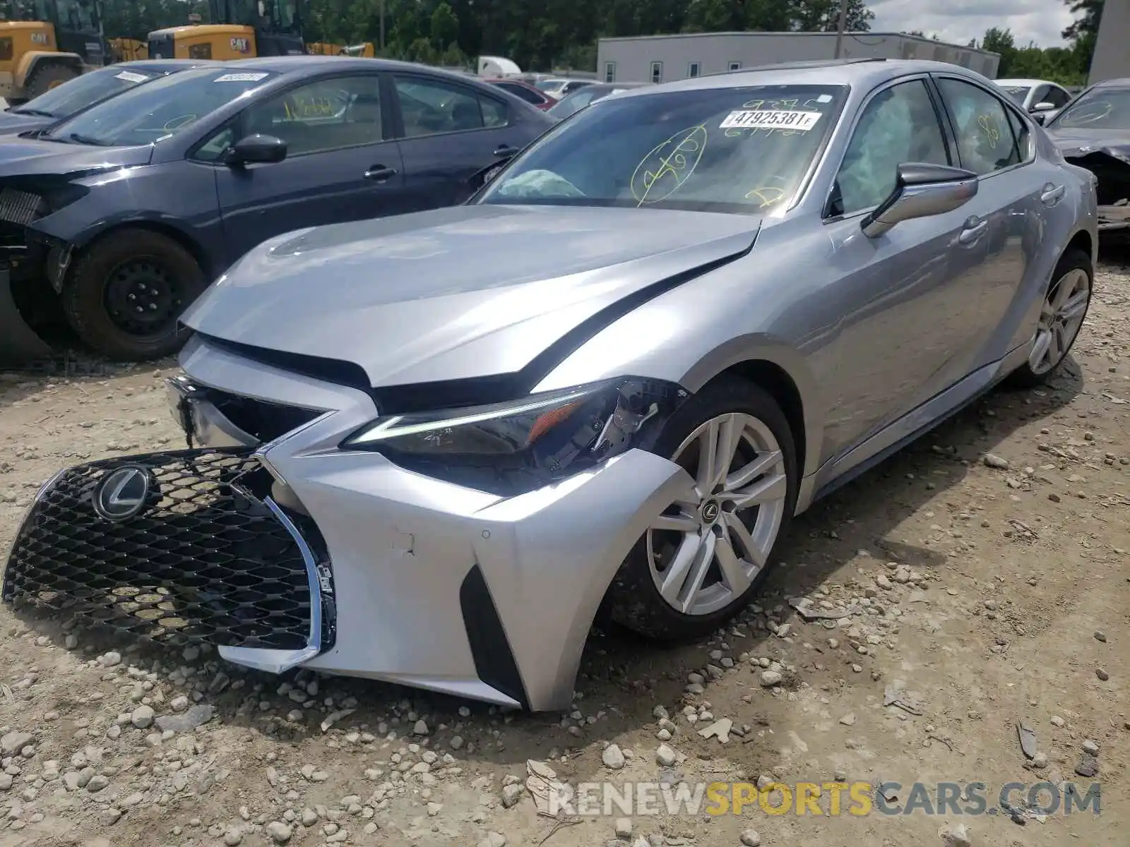 2 Photograph of a damaged car JTHCA1D21M5109375 LEXUS IS 2021