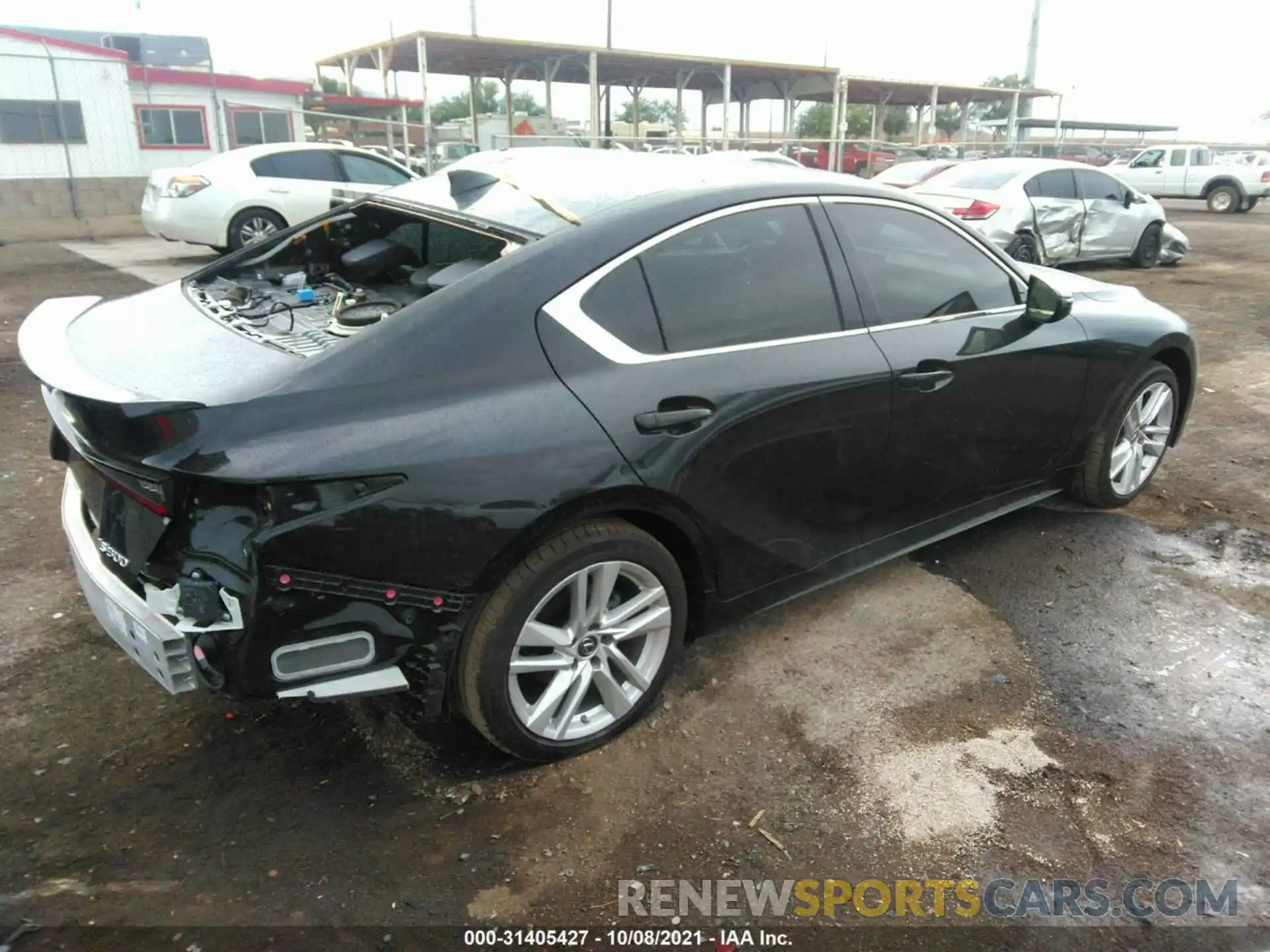 4 Photograph of a damaged car JTHCA1D21M5109408 LEXUS IS 2021