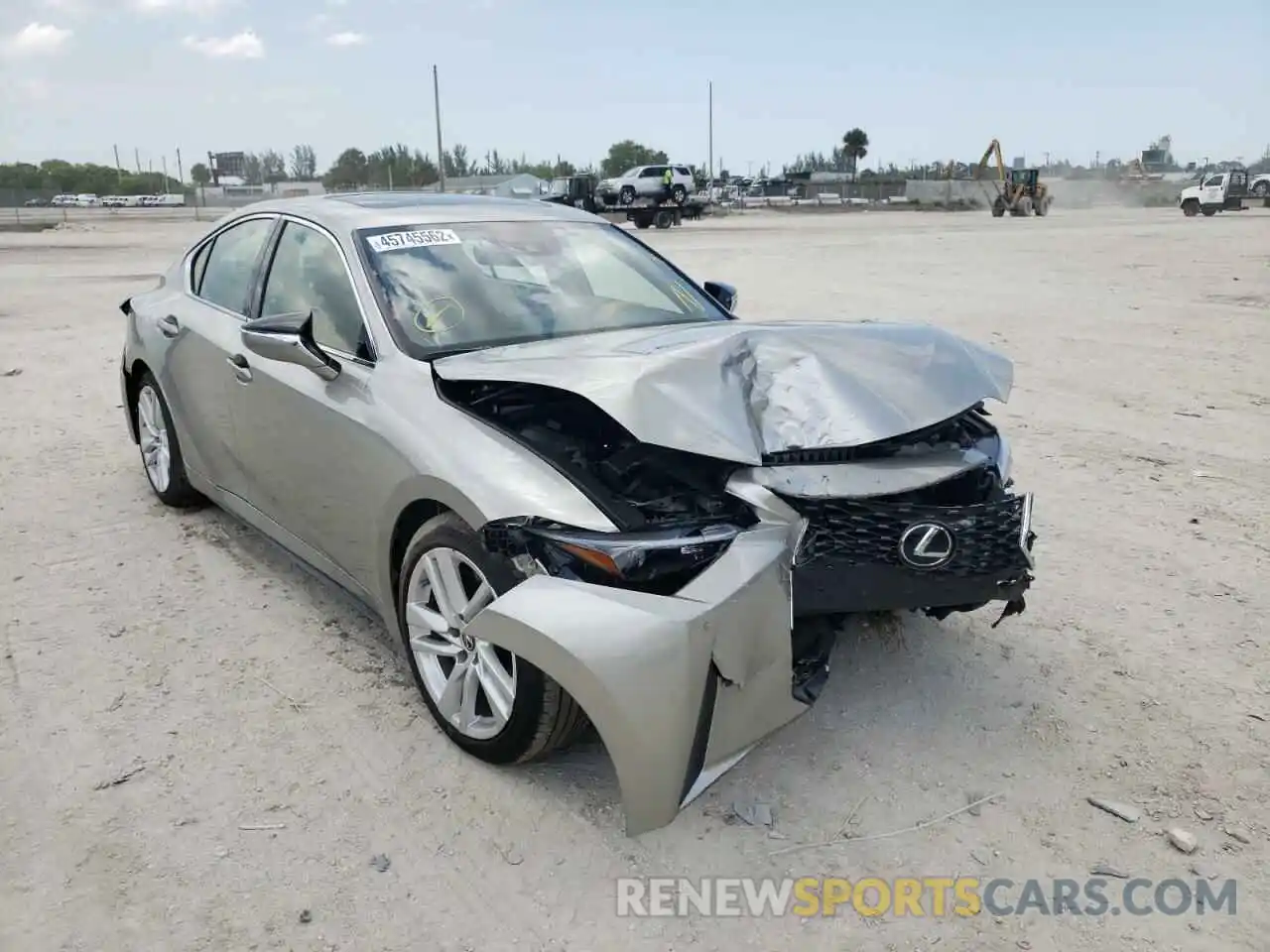 1 Photograph of a damaged car JTHCA1D21M5111353 LEXUS IS 2021