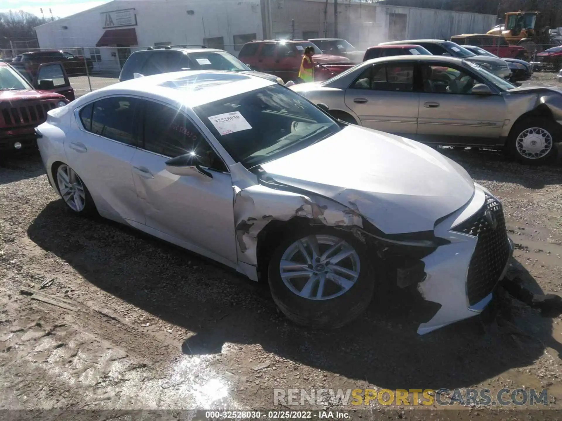 1 Photograph of a damaged car JTHCA1D21M5111742 LEXUS IS 2021